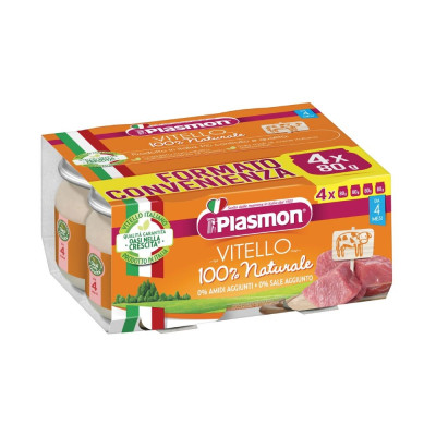 PLASMON OMOG VITELLO 4X80G