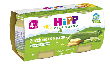 HIPP OMOGENEIZZATO ZUCCHINE CON PATATE 2X80GR