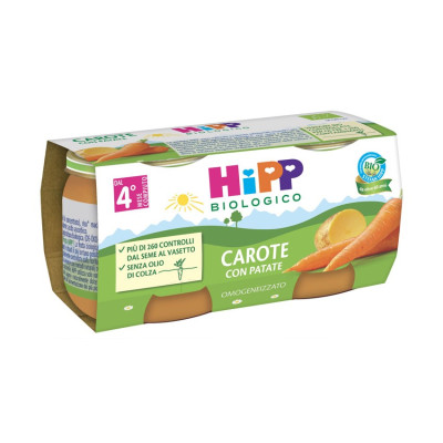 HIPP BIO OMOG CAROTE/PAT 2X80G