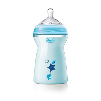CHICCO BIBERON NATURAL FEELING 6M+ 330ML BOY