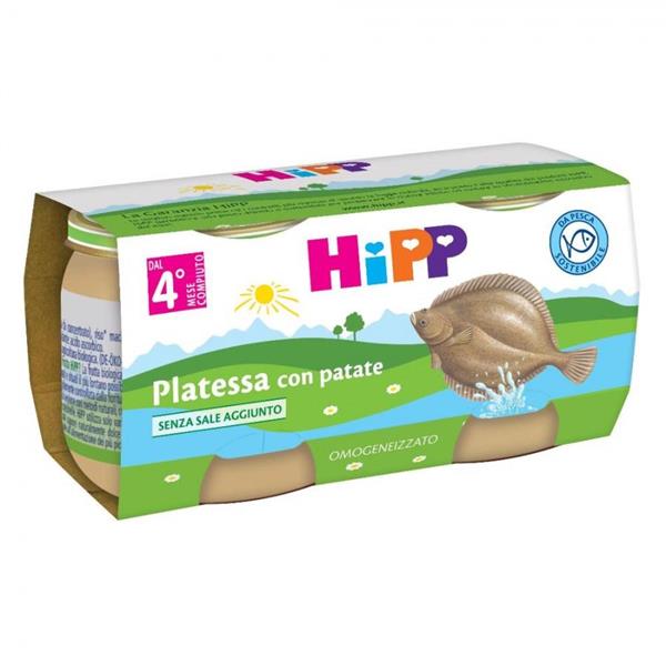 HIPP OMOGENEIZZATO PLATESSA 2X80GR