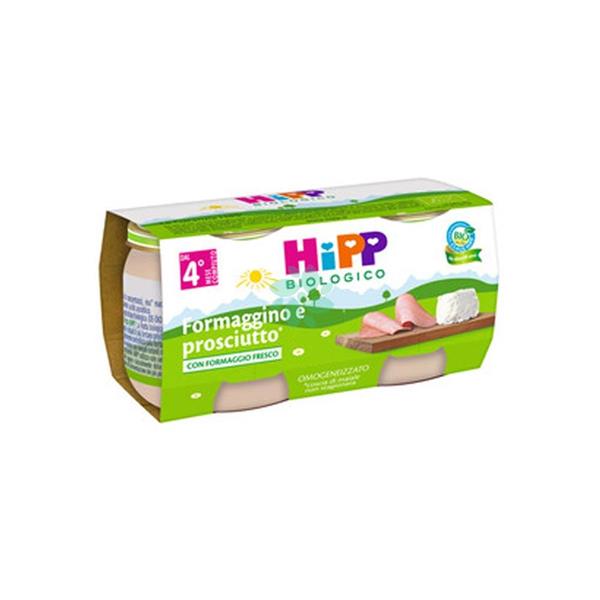 HIPP OMOGENEIZZATO FORMAGGINO E PROSCIUTTO 2X80GR