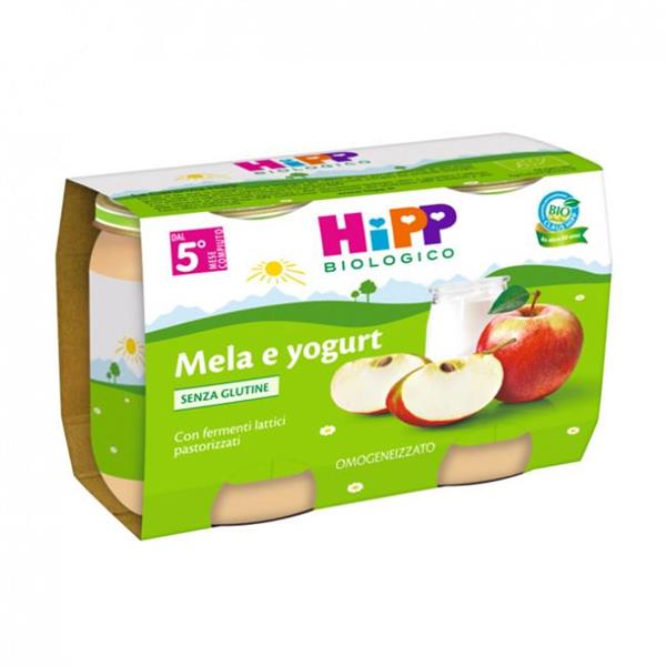 HIPP OMOGENEIZZATO MELA/YOGURT 2X125