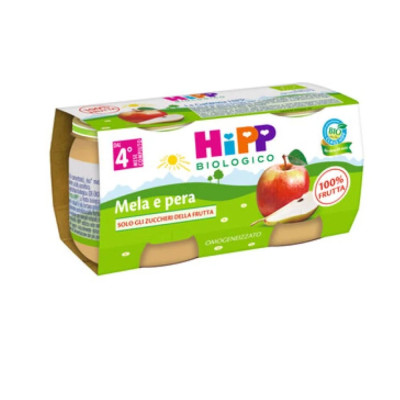HIPP OMOGENEIZZATO MELA/PERA 2X80G