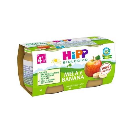 HIPP OMOGENEIZZATO MELA/BANANA 2X80G