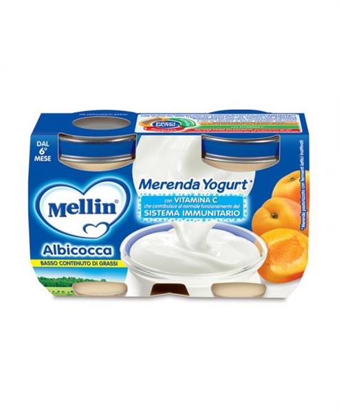 MELLIN MERENDA YOGURT ALBICOCCA 2X120GR