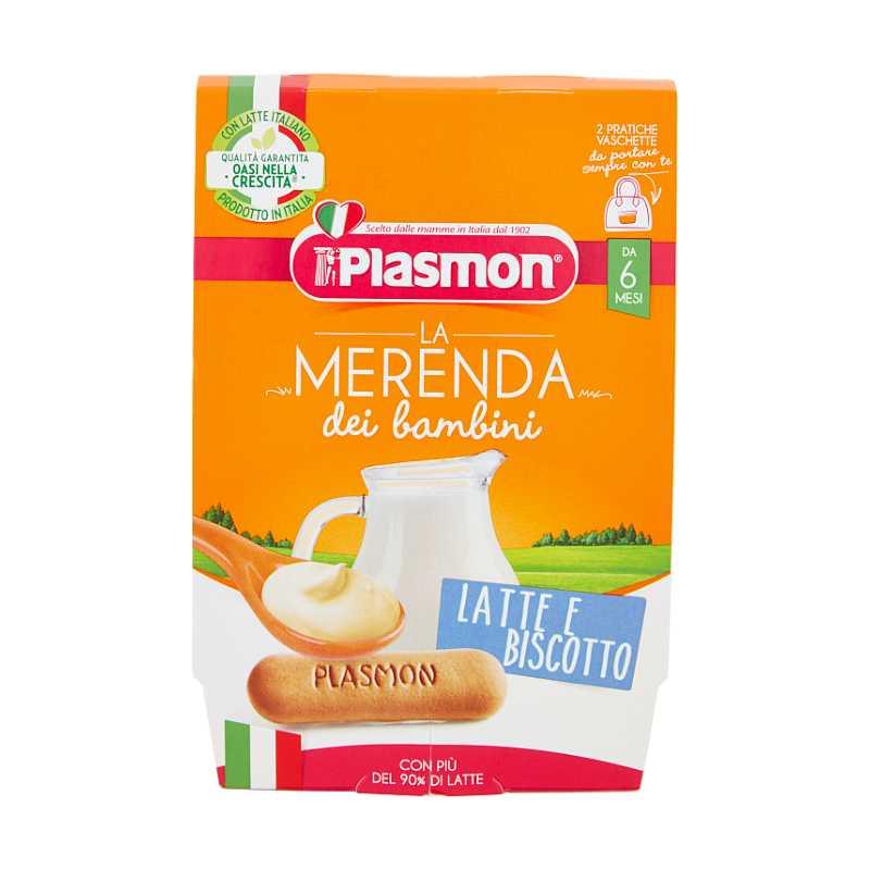 PLASMON MERENDA LATTE BISCOTTO 2X120GR