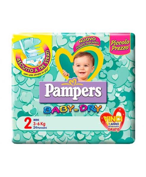 PAMPERS BABYDRY MINI TG2