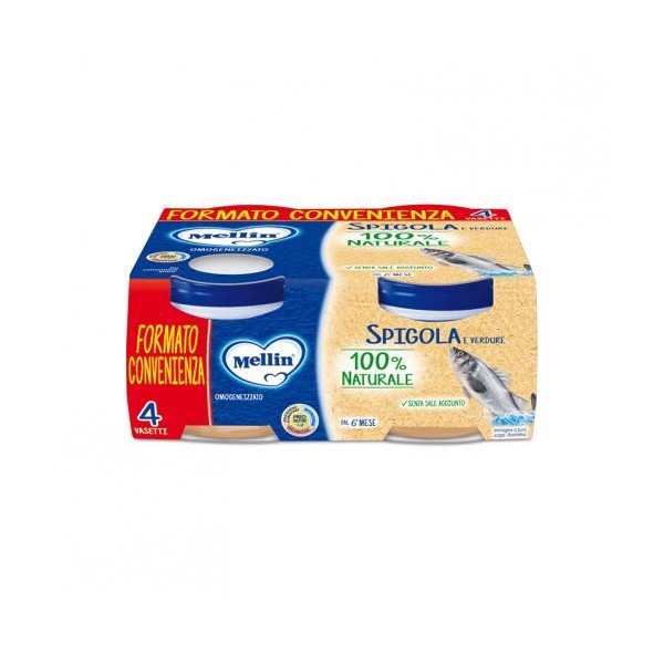 MELLIN OMOGENEIZZATO SPIGOLA 4X80GR