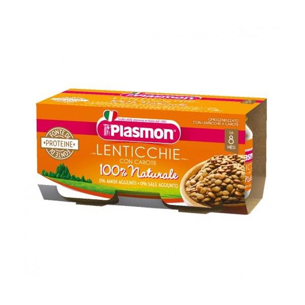 PLASMON OMOGENEIZZATO LENTICCHIE 2X80GR