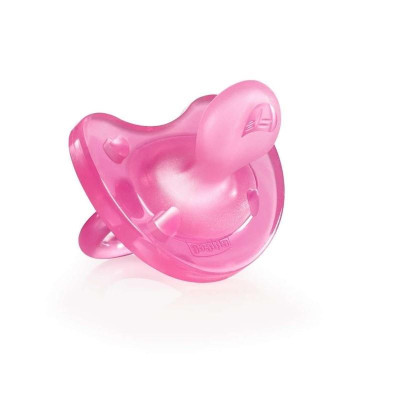 CHICCO GOMMOTTO SILICONE FUCSIA 6-12M