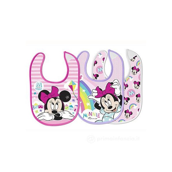 SET BAVETTE MINNIE 3PZ