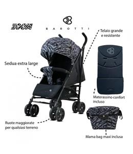 BAROTTI PASSEGGINO ZOOM  BLACK