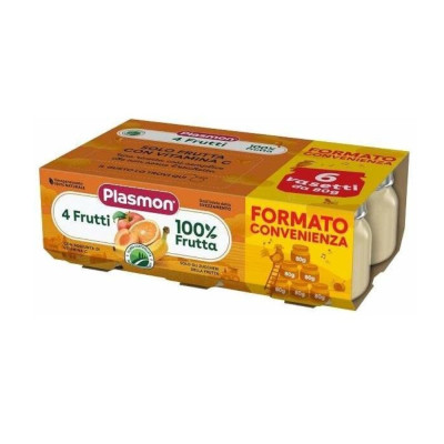 PLASMON OMOG 4 FRUTTI 6X80G