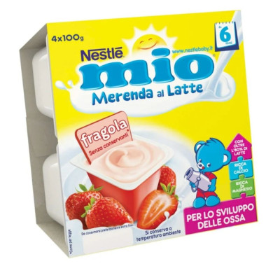 MIO MERENDA FRAGOLA 4X100G