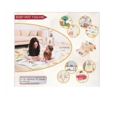 LEONIE BOX RECINTO BABY SPACE VERD CON  MATERESSINO 180X15CM