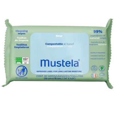 MUSTELA SALVIETTE COMPOST 60PZ