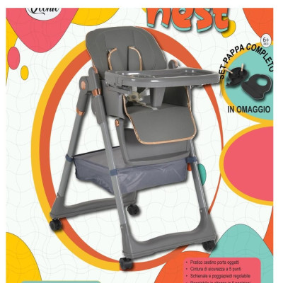 SEDIOLONE LEONIE NEST COMP GREY SET PAPPA OMAGGIO 