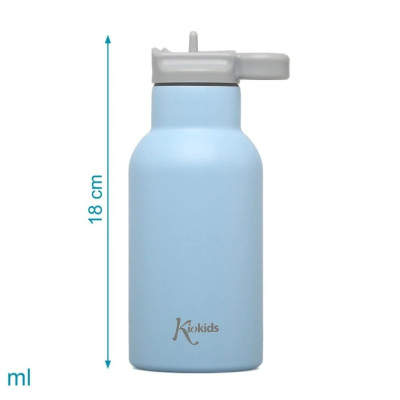 KIOKIDS BOTTIGLIA IN ACCIAIO INOX BLU 350ML