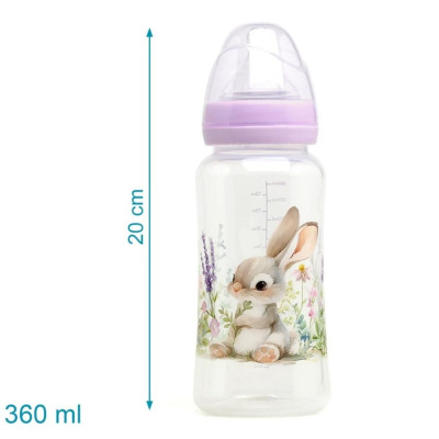 KIOKIDS BIBERON ANTICOLICA  360ML CONIGLIO LAVANDA 
