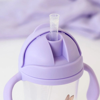 KIOKIDS TAZZA APPRENDIMENTO 300ML CON MANICI LAVANDA