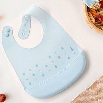 KIOKIDS BAVAGLINO IN SILICONE BLU