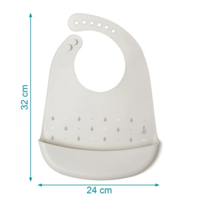 KIOKIDS BAVAGLINO IN SILICONE GREY
