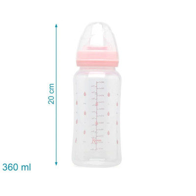 KIOKIDS BIBERON ANTICOLICA 360ML ROSA