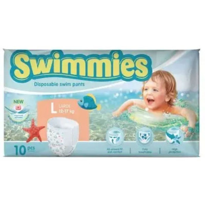 SWIMMIES PANTS SP LARGE 10PZ