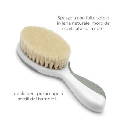 NUVITA SET SPAZZOLA E PETTINE GREEN