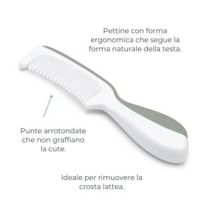 NUVITA SET SPAZZOLA E PETTINE GREEN