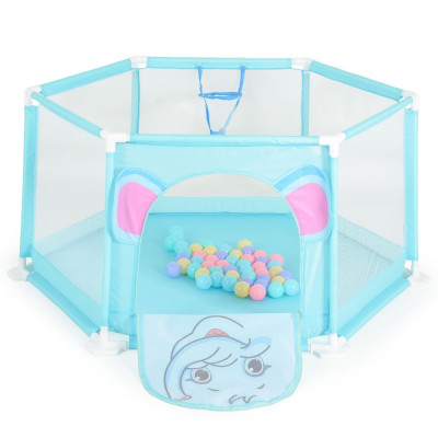 MONI RECINTO  DI SICUREZZA BAMBINI 146 CM + 50 PALLINE AZZUR
