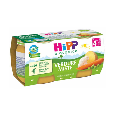 HIPP OMOGENEIZZATO VERDURE MISTE 2X80GR