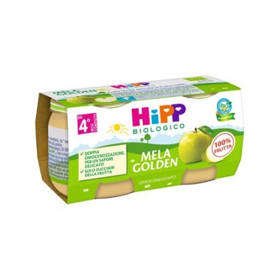 HIPP OMOGENEIZZATO MELA GOLDEN 2X80G