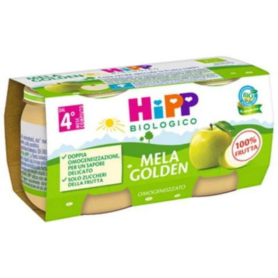 HIPP OMOGENEIZZATO MELA GOLDEN 2X80G