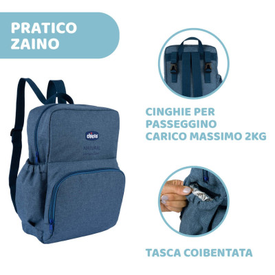 CHICCO BORSA NATURAL SENSATION CON PRODOTTI 
