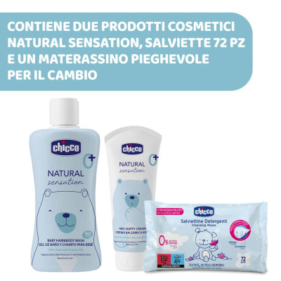 CHICCO BORSA NATURAL SENSATION CON PRODOTTI 