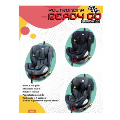 SEGGIOLINO AUTO  READY-GO 360° LEONIE NERO
