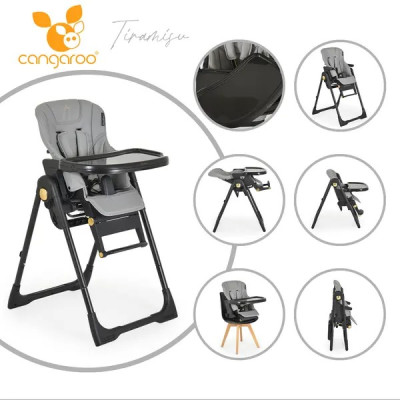 SEGGIOLONE PAPPA CANGAROO GRIGIO TIRAMISU 2 IN 1