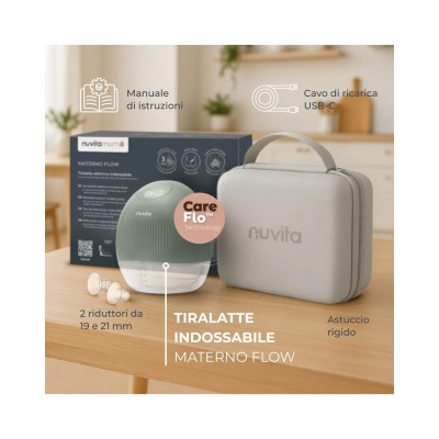 TIRALATTE ELETTRICO NUVITA  FLOW CON ASPIRAZIONE REGOLABILE 