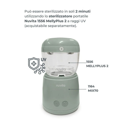 SCALDABIBERON PORTATILE NUVITA UNIV MIX70 CON MESCOLAMENTO 