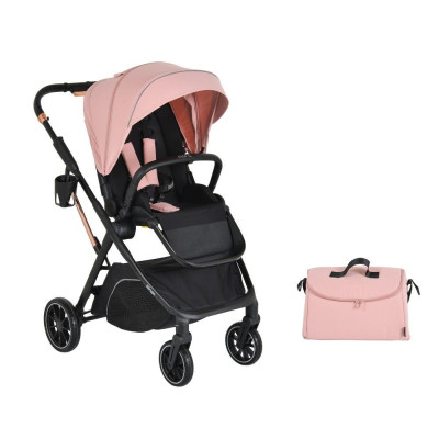 PASSEGGINO BINGO FRONTE MAMMA FRONTE STRADA ROSA