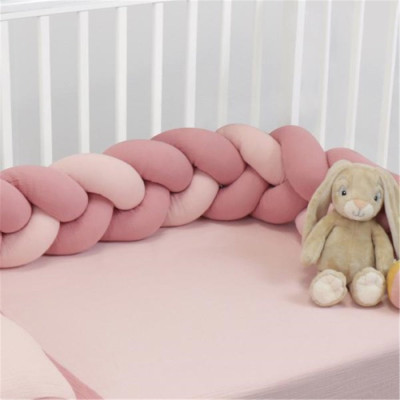 BIBO TRECCIA PARACOLPI RIDUT BICOLORE ROSA CHIARO E SCURO