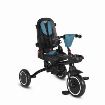TRICICLO PER BAMBINI BLU SEDUTA GIREVOLE 360°
