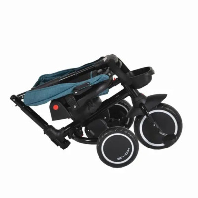 TRICICLO PER BAMBINI BLU SEDUTA GIREVOLE 360°