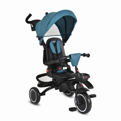 TRICICLO PER BAMBINI BLU SEDUTA GIREVOLE 360°
