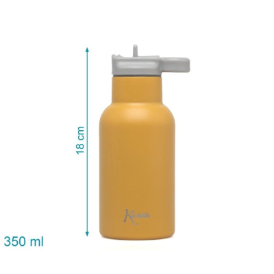 BOTTIGLIA KIOKIDS COLORE SENAPE IN ACCIAIO INOX 350ML