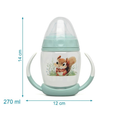 KIOKIDS TAZZA APPRENDIMENTO NEONATO 6M+ CON MANICO SALVIA