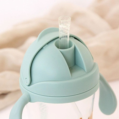 TAZZA DI APPRENDIMENTO ANTI-GOCCIA CON MANICI 300ML SALVIA