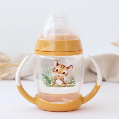 KIOKIDS TAZZA APPRENDIMENTO NEONATO 6M+ CON MANICO SENAPE